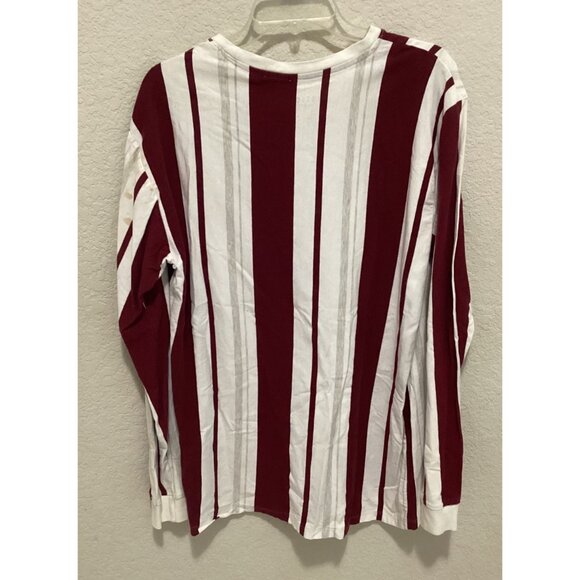 Rustic Soul Red & White Striped Long-Sleeve Crewneck Shirt Size XL - Picture 5 of 5